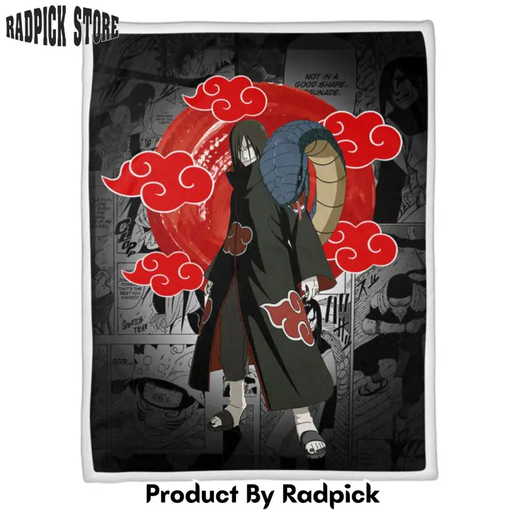 Orochimaru blanket custom akatsuki red sun mix manga  rp0154474